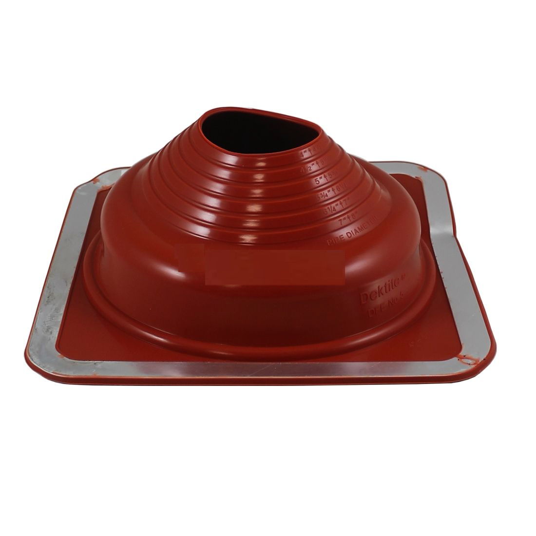 Roof Flashing Rubber 0° - 45° (for flues lower than 4m; non-tiled roofs)