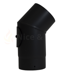 Stove Pipe 45 Degree Bend 6" With Door