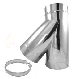 45º TEE with 2 locking bands and Cap