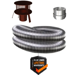 Complete Flue Liner Kit for Wood Stoves