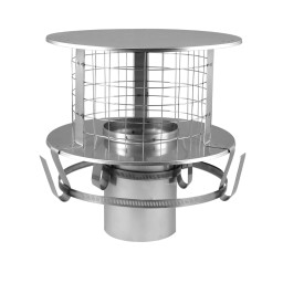 Pot Hanger Rain Cap with mesh (St steel)