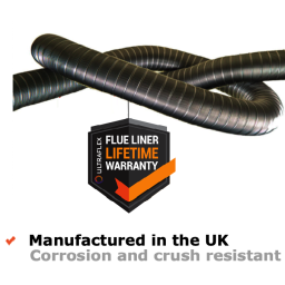 Chimney Flue Liner - 316L - 5 inch;  per meter 