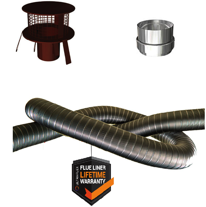 5" Flue Liner Kit for Multifuel Stoves