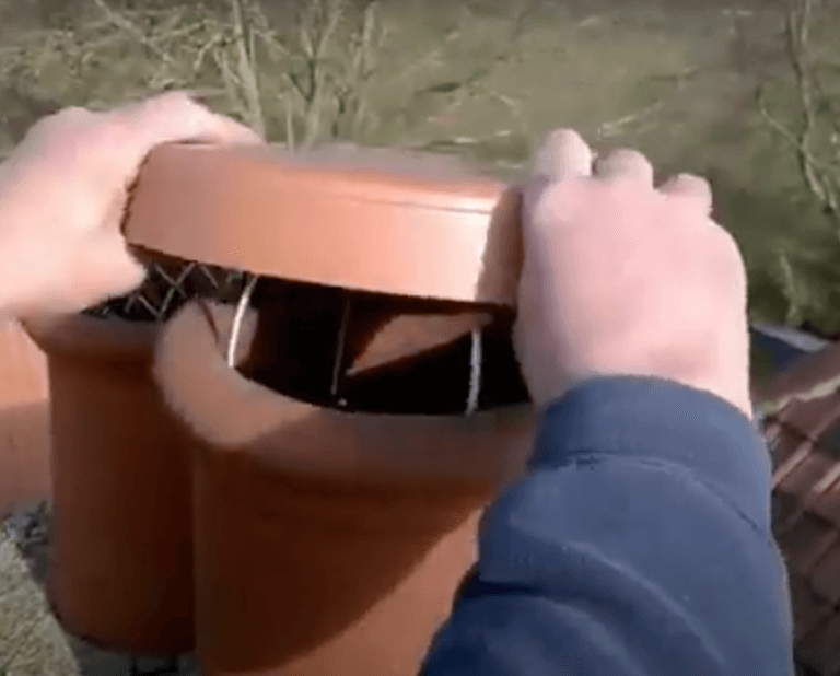 A person installing a C-Cap
