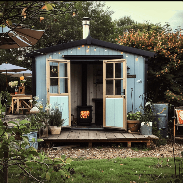 a pretty garden shed