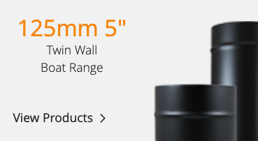 5" flue kit for small canal boat