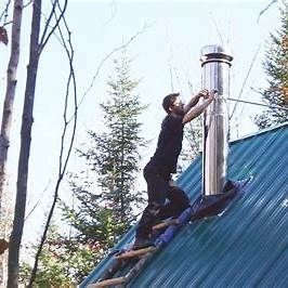 Wood Stove Chimney Through a Metal Roof: Kit Guide