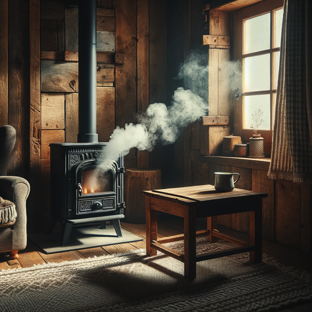 chinmey draft problem smoke in living room