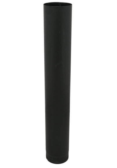 Connecting stove pipe for wood stove