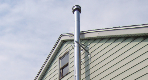 chimney outide the house External chimneyh
