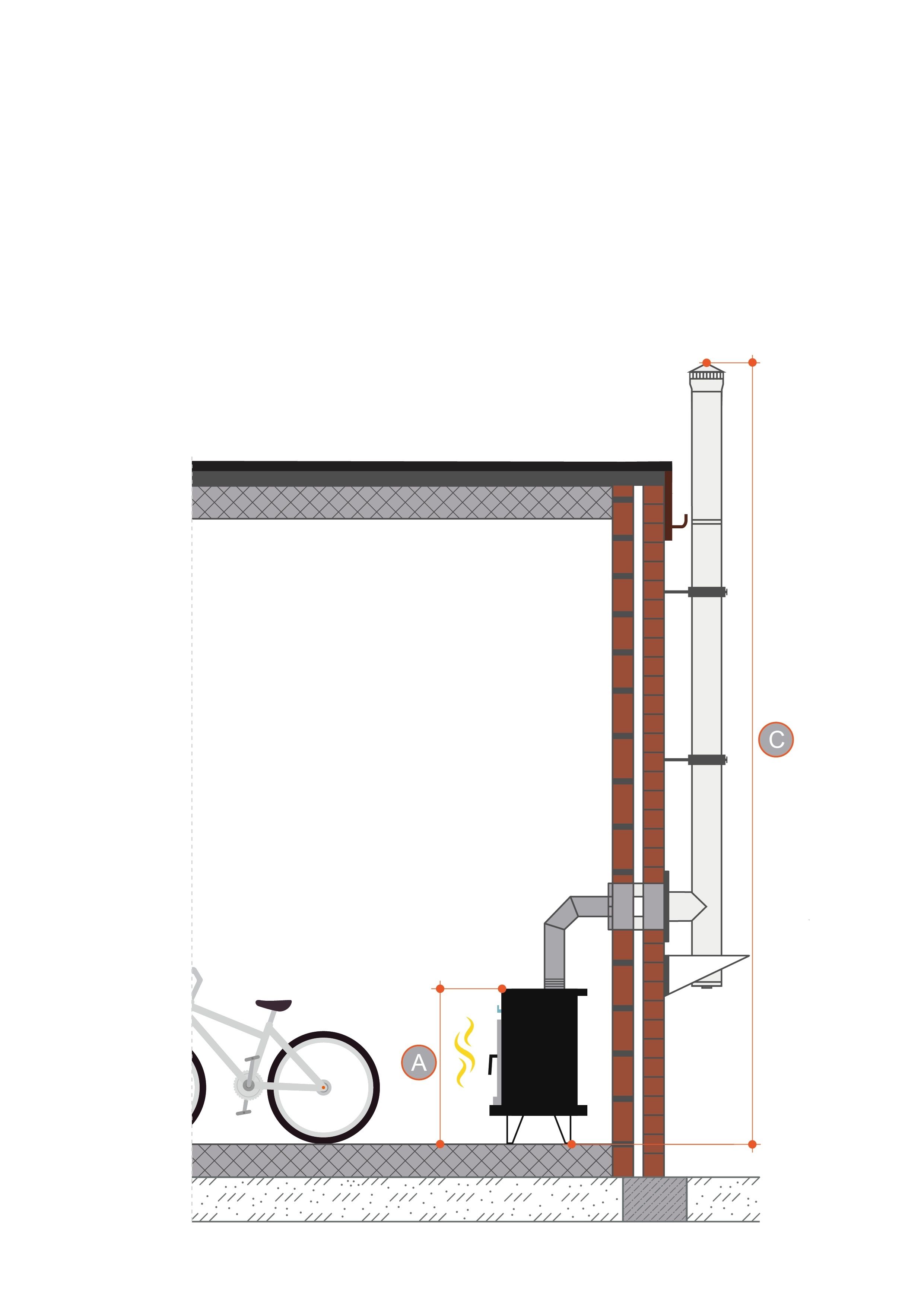 External flue for garage External flue for a garage